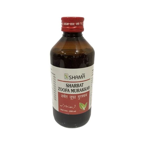 New Shama Sharbat -E- Zoofa Murakkab 200 ml New Shama Sharbat -E- Zoofa Murakkab 200 ml